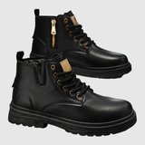 Oskar - Pánské kožené boty s robustní podrážkou