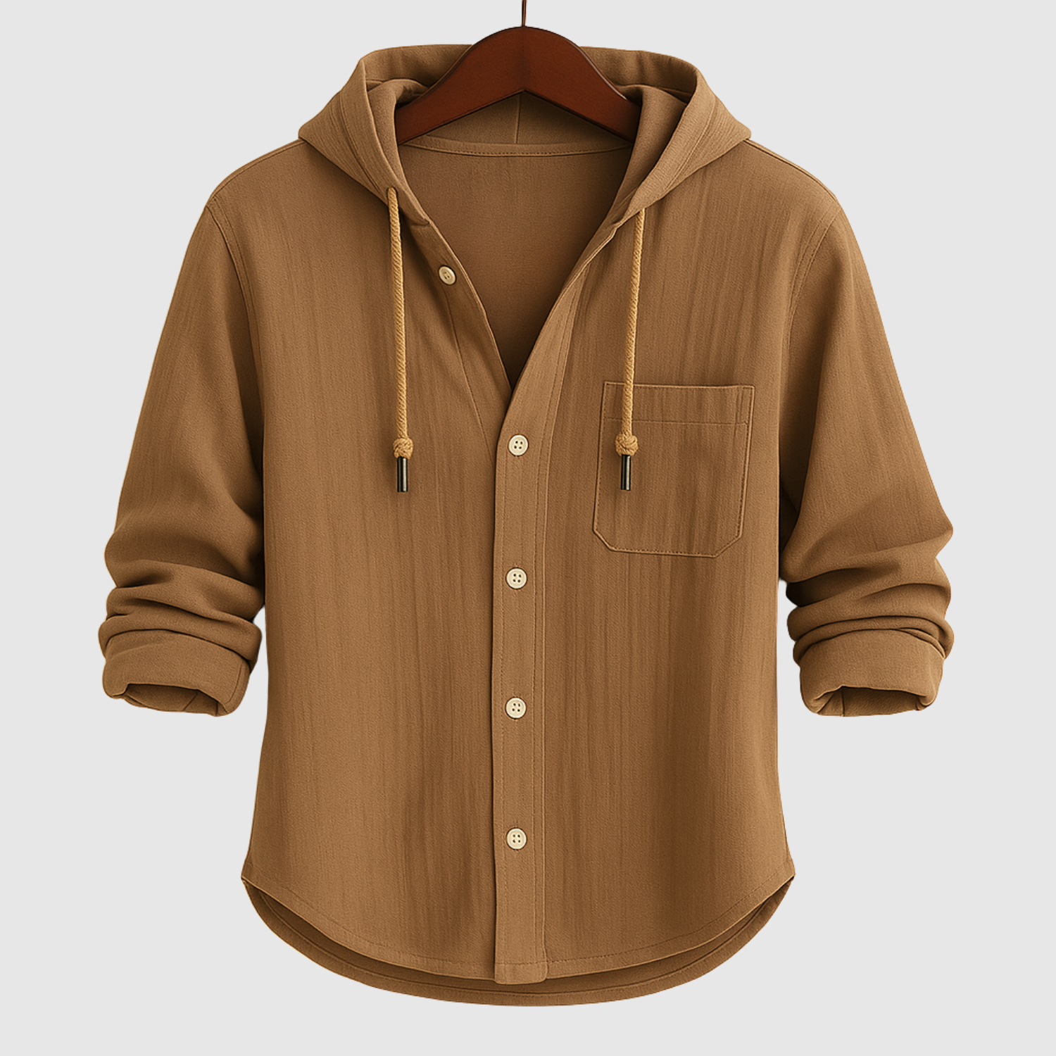Adrian - Pánská košile s kapucí v casual stylu