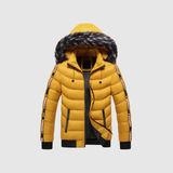 Marek – Zimní puffer bunda s kapucí" could be rewritten as "Marek – Zimní puffer kabát s kapucí.