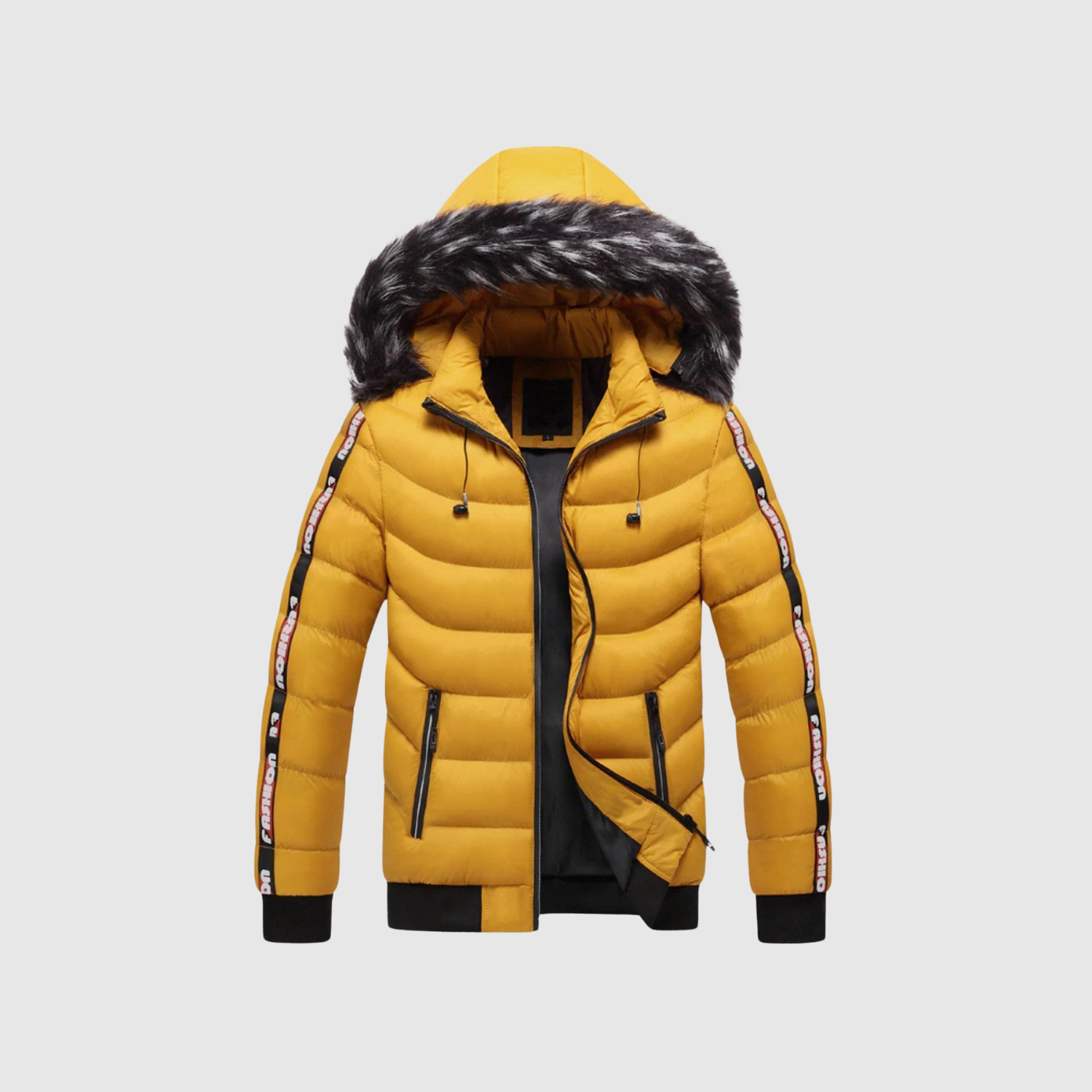 Marek – Zimní puffer bunda s kapucí" could be rewritten as "Marek – Zimní puffer kabát s kapucí.