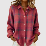 Nora – Retro svetr s kontrastními čtvercovými vzory