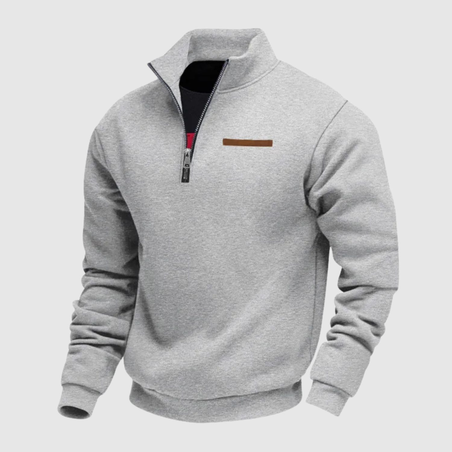 Daniel - Svetr s vysokým límcem a zipovým uzávěrem