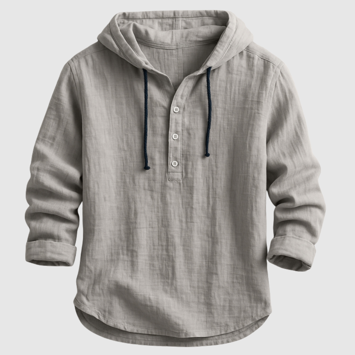 Adrian - Stylová lněná blůza s kapucí