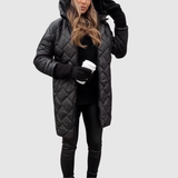 Jelena - Elegantní zimní péřový kabát