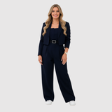 Natálie - Stylový Overal s Bustierem a Krátkým Blazerem