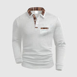 Daniel – Texturovaná košile s kontrastním límcem" could be rewritten as "Daniel – Textured Shirt with Contrast Collar.