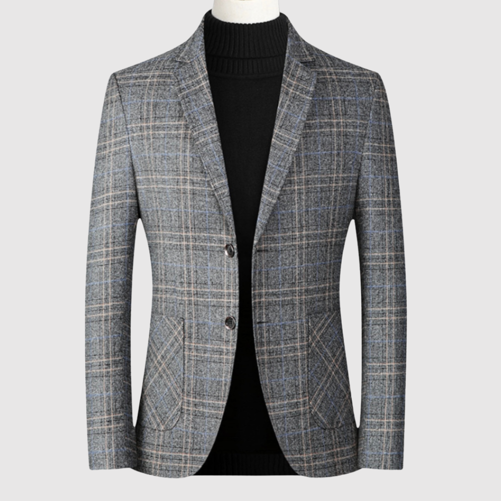 Šimon – Stylové sako s moderním kostkovaným designem