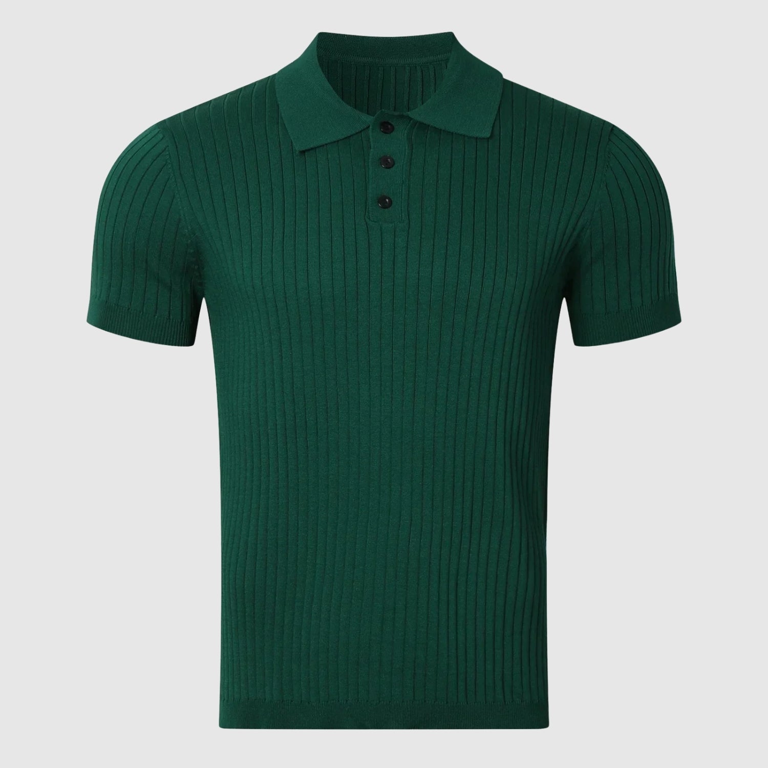 Adrian – Rybí vzorované pletené polo s knoflíky