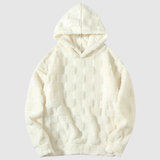 Nina – Šedá kostkovaná mikina z měkkého materiálu