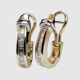 Elisa – Zlaté náušnice s krystaly zasazenými do designu