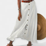 Long Semi-Sheer Skirt with Slit