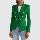 Silvie – Dvoubarevné sako se zlatými knoflíky