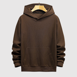 Daniel – Klasická mikina s kapucí z texturovaného úpletu