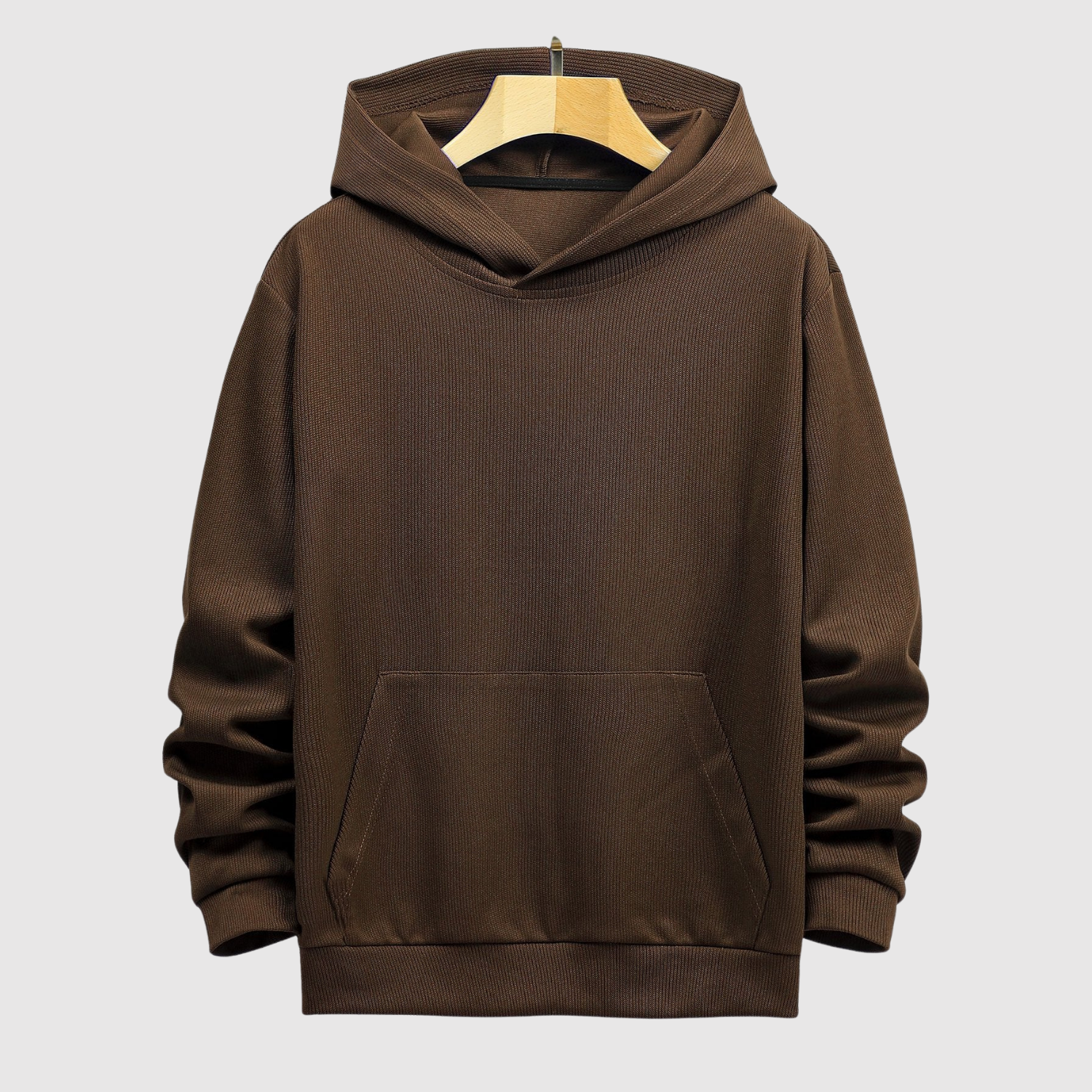 Daniel – Klasická mikina s kapucí z texturovaného úpletu