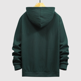 Daniel – Klasická mikina s kapucí z texturovaného úpletu