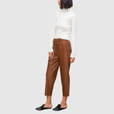 Mira – Kožené kalhoty s elastickým pasem