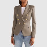 Silvie – Dvoubarevné sako se zlatými knoflíky