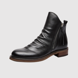 Oskar – Kožené Chelsea boty s bočním zipem
