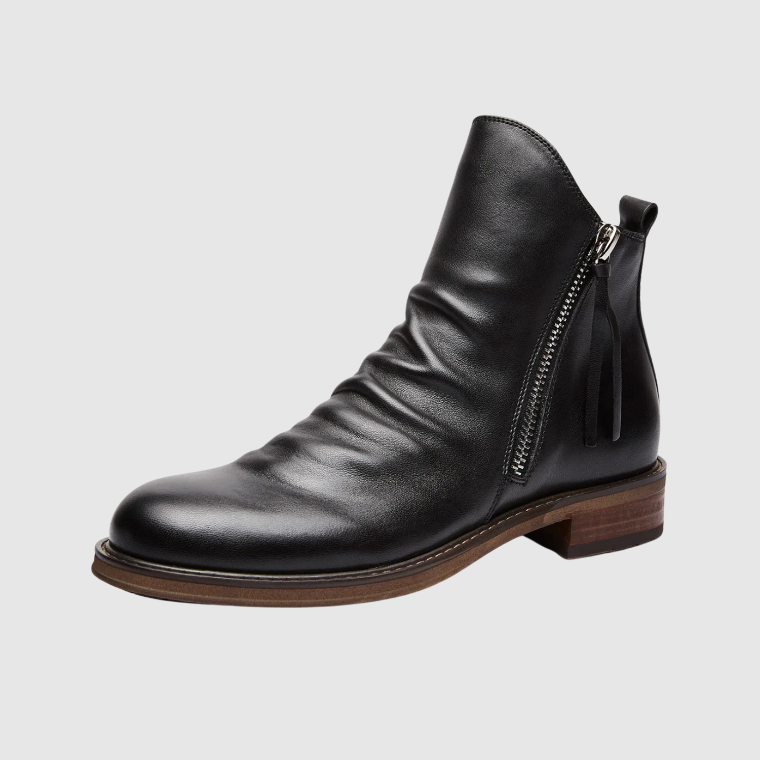 Oskar – Kožené Chelsea boty s bočním zipem