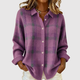 Nora – Retro svetr s kontrastními čtvercovými vzory