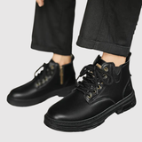 Oskar - Pánské kožené boty s robustní podrážkou