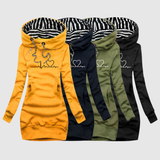 Jelena - Pohodlné každodenní šaty s kapucí