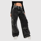 Kira – Volné kargo džíny s praktickými kapsami