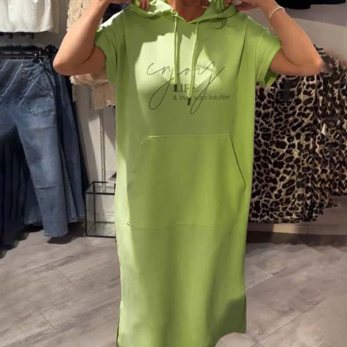 Saskia™ | Pohodlné šaty s kapucí