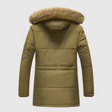 Marek – Zimní bunda s péřovou kapucí a tradičním stylem