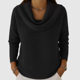 Nora - Elegantní svetr s teplým vodopádovým límcem