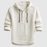 Adrian - Stylová lněná blůza s kapucí