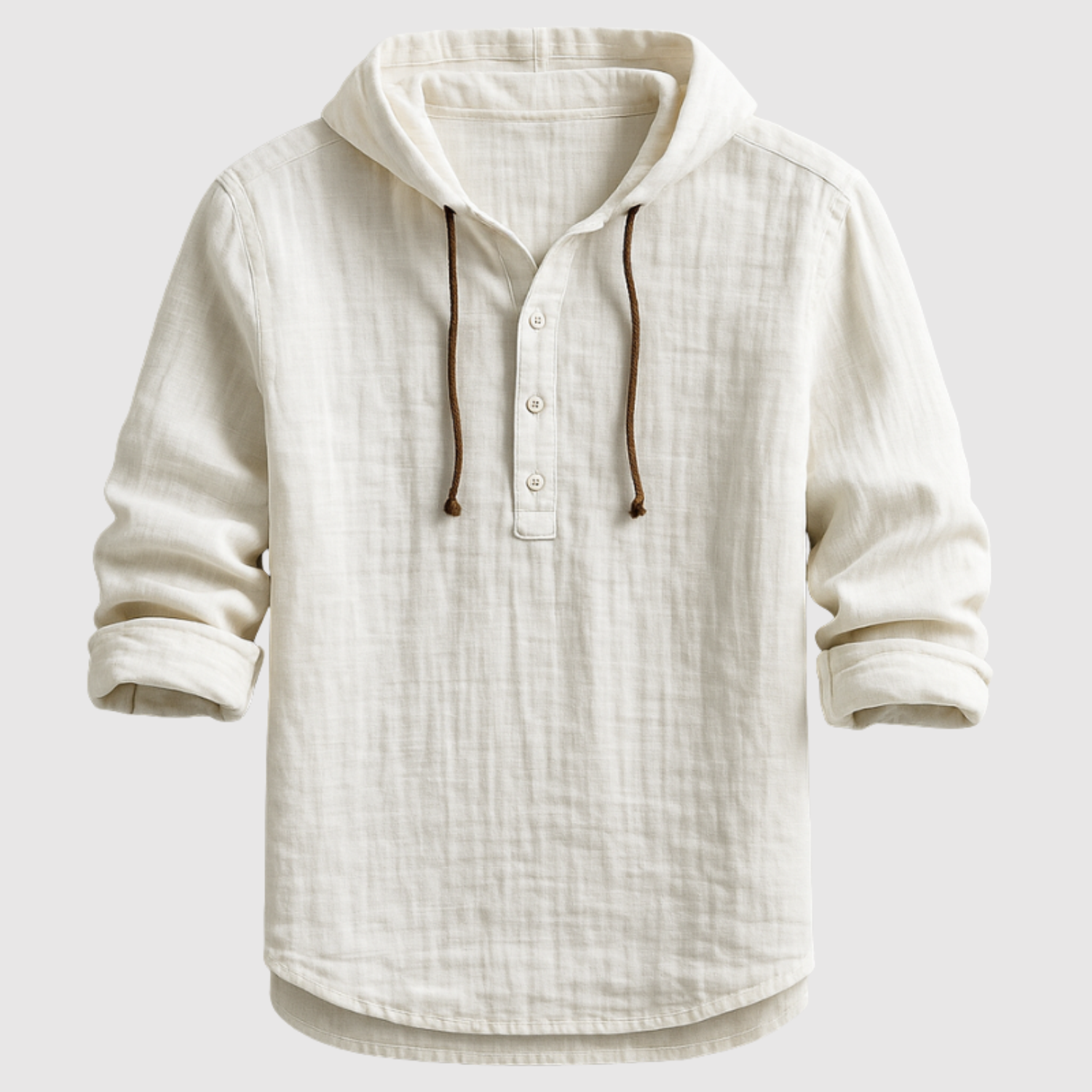 Adrian - Stylová lněná blůza s kapucí
