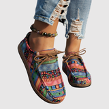 Rita - Boho dámské boty s květinovým vzorem