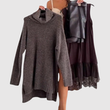 Natálie - Elegantní set: pletený svetr a šaty