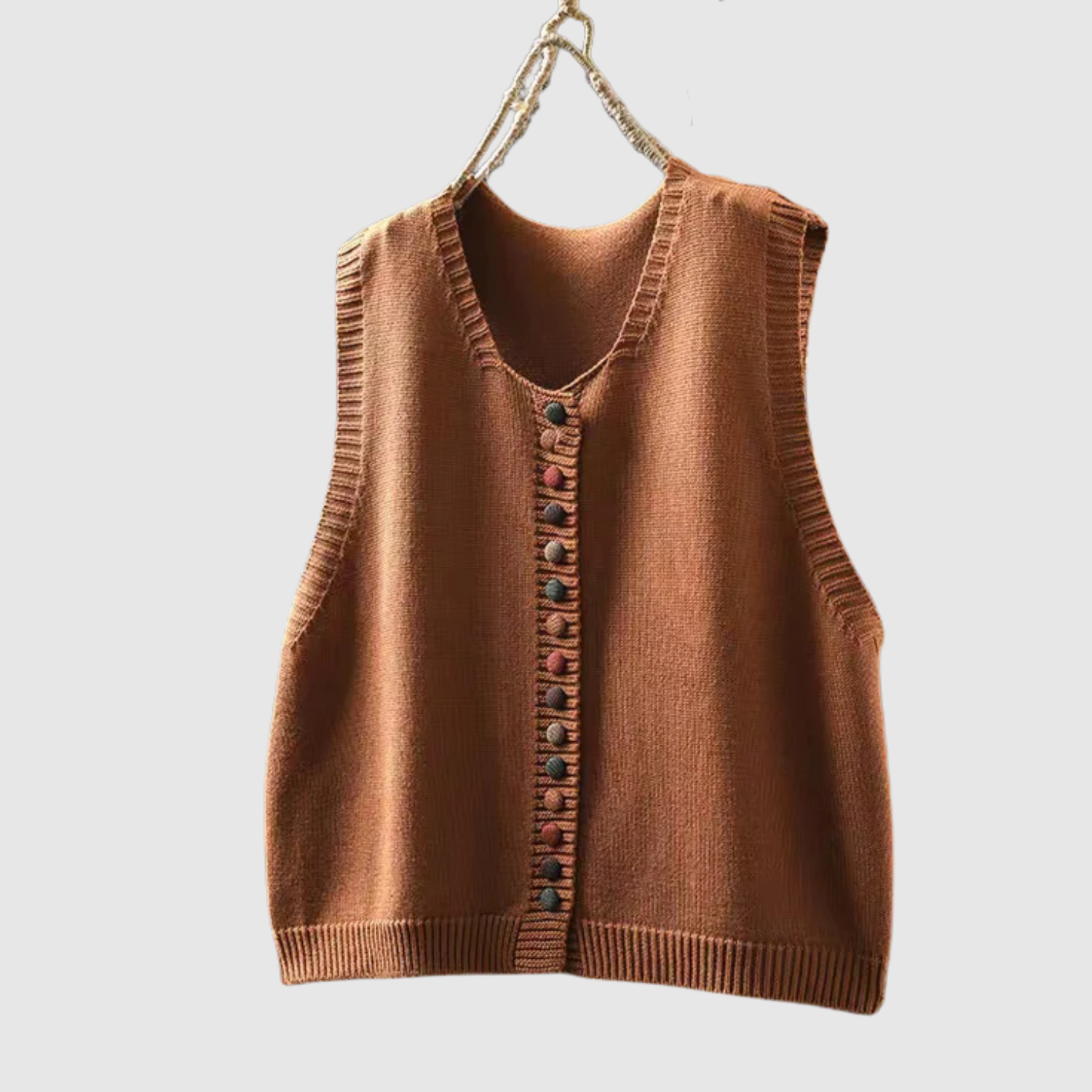 Nora - Boho cardigan s knoflíky a vintage prvky