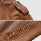 "Dorian – Kožená bunda s vlněnou podšívkou" could be rewritten as "Dorian – Kožená bunda s teplou vlněnou podšívkou".