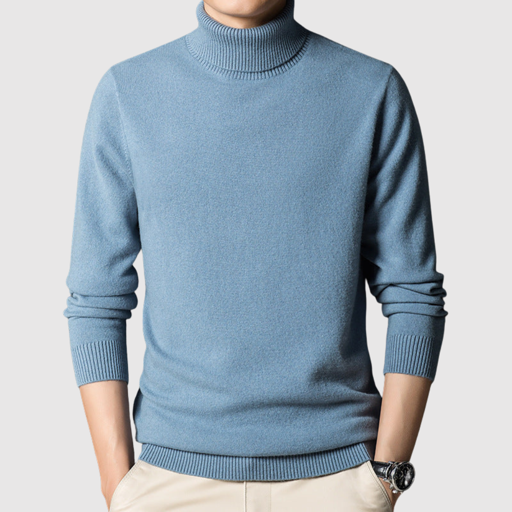 Daniel - Stylový pánský svetr s vysokým límcem