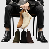 Oskar - Sametové boty s elastickými bočními panely