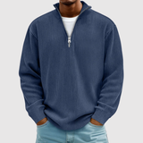 Daniel - Svetřík s zipem a semišovým vzhledem