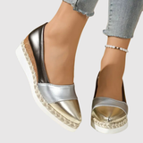 Lara - Dámské ortopedické boty na podpatku s metalickým detailem