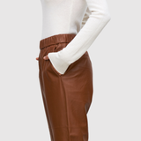 Mira – Kožené kalhoty s elastickým pasem