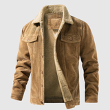 Marek – Teplá sametová bunda s teddy podšívkou a retro detaily