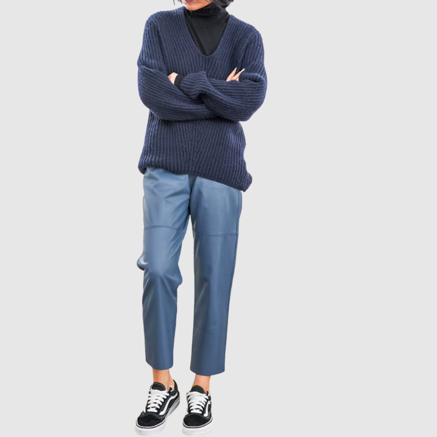 Mira – Kožené kalhoty s elastickým pasem