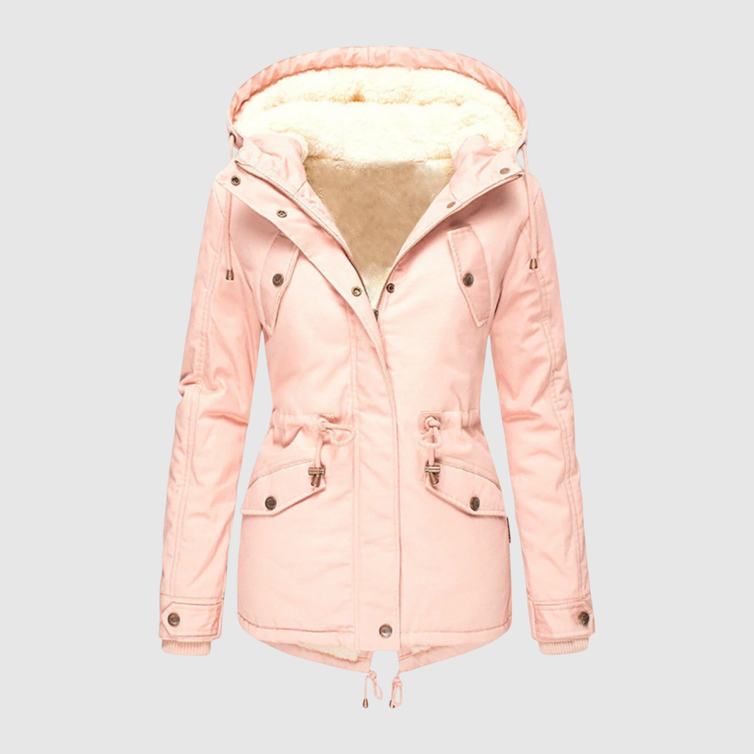 Jelena – Zimní park s kapucí a fleecovou podšívkou