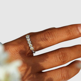 Valérie – Stříbrný prsten s květinovým motivem sedmikrásek