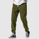 Leo – Pohodlné kalhoty s páskem v pase