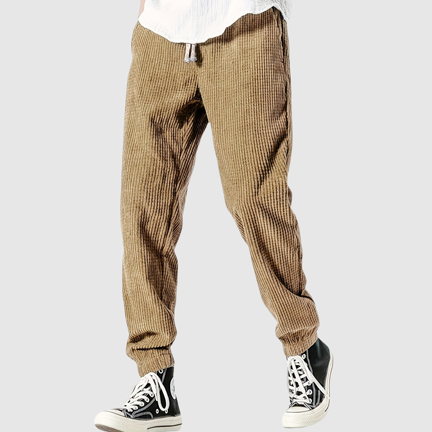 Leo – Pohodlné kalhoty s páskem v pase