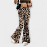 Francisca Leopard Print Trousers