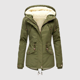 Jelena – Zimní park s kapucí a fleecovou podšívkou