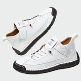 Nízké kotníkové ortopedické kožené boty